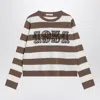 Max Mara 1951 Embroidery Wool Striped Sweater Clothing In Multi