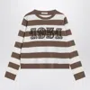 Max Mara 1951 Embroidery Wool Striped Sweater Clothing In Multi