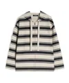 Max Mara Striped Zipper Sweatshirt In Neutral