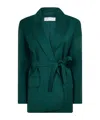 Max Mara Structured Blazer In Green