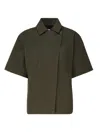 Max Mara Mela Short Sleeve Shirt In Green