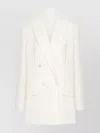 Max Mara Double-breasted Tailored Blazer With Notched Lapels