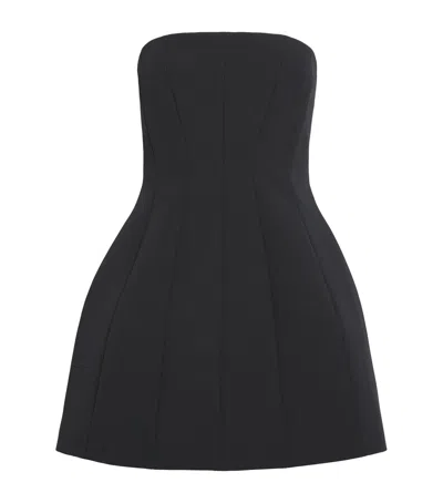 Max Mara Structured Mini Dress In Black