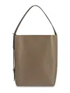 Max Mara Structured Shoulder Bag With Modern Aesthetic In Brown