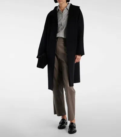 Max Mara Struzzo Vegan Leather Pants In Hazelnut In Multi