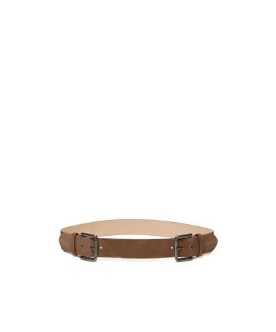 Max Mara Studded Leather Belt In Multi