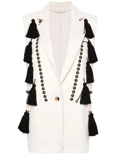MAX MARA MAX MARA STUDDED WOOL VEST