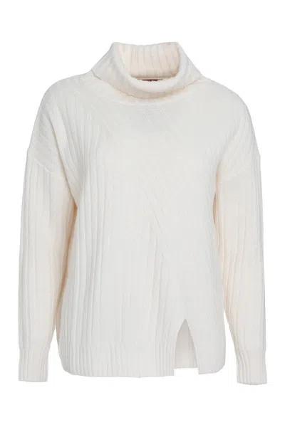 Max Mara Studio Abile Wool And Cashmere Sweater In Green