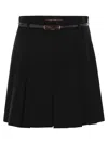 Max Mara Abilita Pleated Miniskirt In Black
