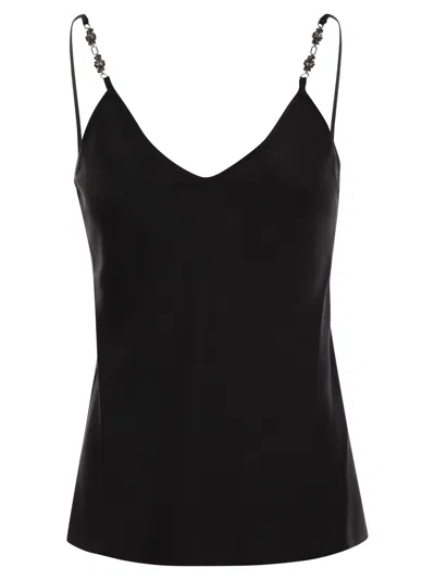 MAX MARA MAX MARA STUDIO AFELIO PETTICOAT TOP IN ENVERS SATIN