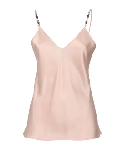 Max Mara Studio Afelio V-neck Sleeveless Top In Neutral