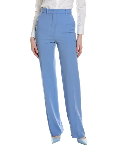 Max Mara Studio Agami Wool Trouser In Blue