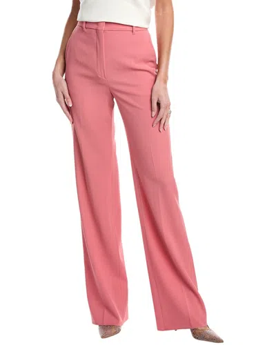 Max Mara Studio Agami Wool Trouser In Pink