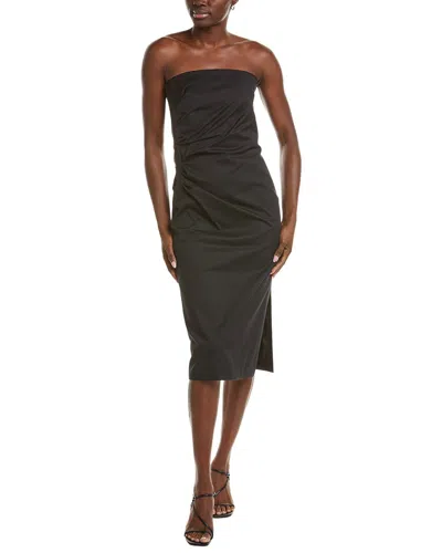 Max Mara Studio Agamia Midi Dress In Black
