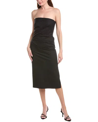 Max Mara Studio Agamia Midi Dress In Black