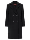 Max Mara Oversized Wool Coat In Black