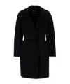 Max Mara Black Wool Blend Ajaccio Coat