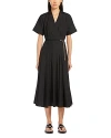 Max Mara Studio Alatri Belted Midi Dress In Black