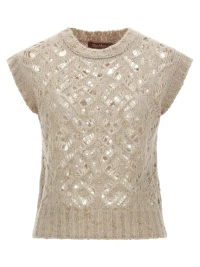 Max Mara Studio Albero Vest In Neutral