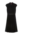 Max Mara Studio Albino Belted Midi Dress In Black