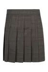 Max Mara Studio Alcuno Pleated Mini Skirt
