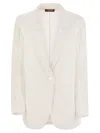 Max Mara Studio Vischio Jacket In White