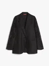 Max Mara Studio Angizia Embroidered Oversized Jacket