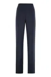 Max Mara Studio Aosta Cady Trousers In Blue