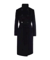Max Mara Studio Arezzo Double-breasted Belted Coat In Black