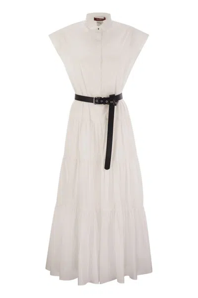 Max Mara Studio Bairo Dress Optic White