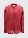 Max Mara Studio Baldi Linen Shirt In Red