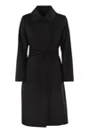 Max Mara Pauline Coats And Trench Coats Black In Black