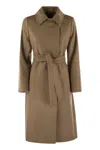 Max Mara Abito Chemisier Olimpia In Popeline Fango  Donna In Brown