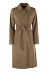 Max Mara Abito Chemisier Olimpia In Popeline Fango  Donna In Brown