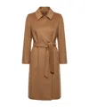 Max Mara Studio Bcollag Belted Long Coat In Brown