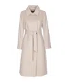 Max Mara Studio Bcollag Belted Long-sleeved Coat In Multi