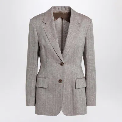MAX MARA MAX MARA STUDIO BEIGE SINGLE-BREASTED JACKET