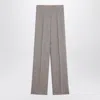 Max Mara Studio  Beige Straight Linen Pants