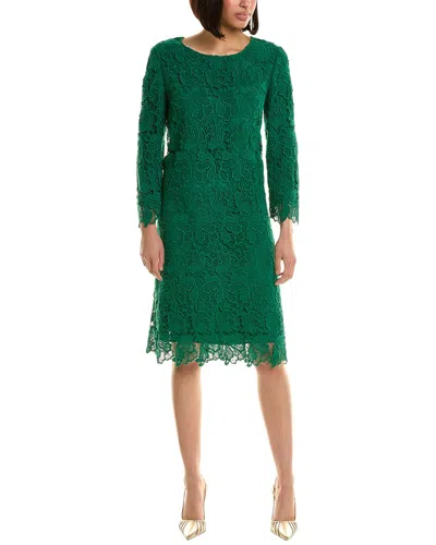Max Mara Studio Belinda Silk-blend Midi Dress In Green