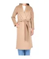 Max Mara Tailored Beige Wool Coat With Classic Lapels In Brown
