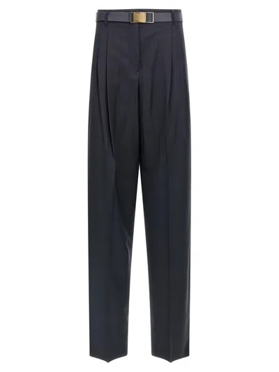 Max Mara Bergamo Pants Blue In Black