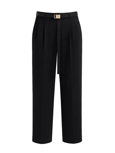 Max Mara Studio Bergamo Trousers In Black