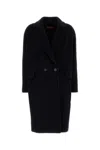 Max Mara Marella Double-breasted Coat In Black