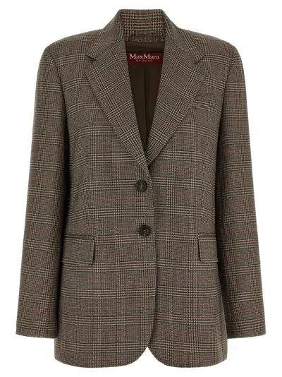 Max Mara Studio Blazer In Brown