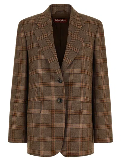 Max Mara Studio Blazer In Brown