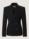 Max Mara Women's Key Double Breasted Blazer In Black