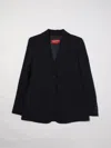 Max Mara Studio Blazer Woman Black In Blue
