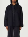 Max Mara Cashmere Wool And Silk Sweatshirt In Blue