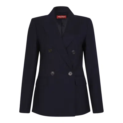 Max Mara Studio Blue Virgin Wool Jacket