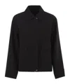 Max Mara Studio Boxy Fit Jacket In Black